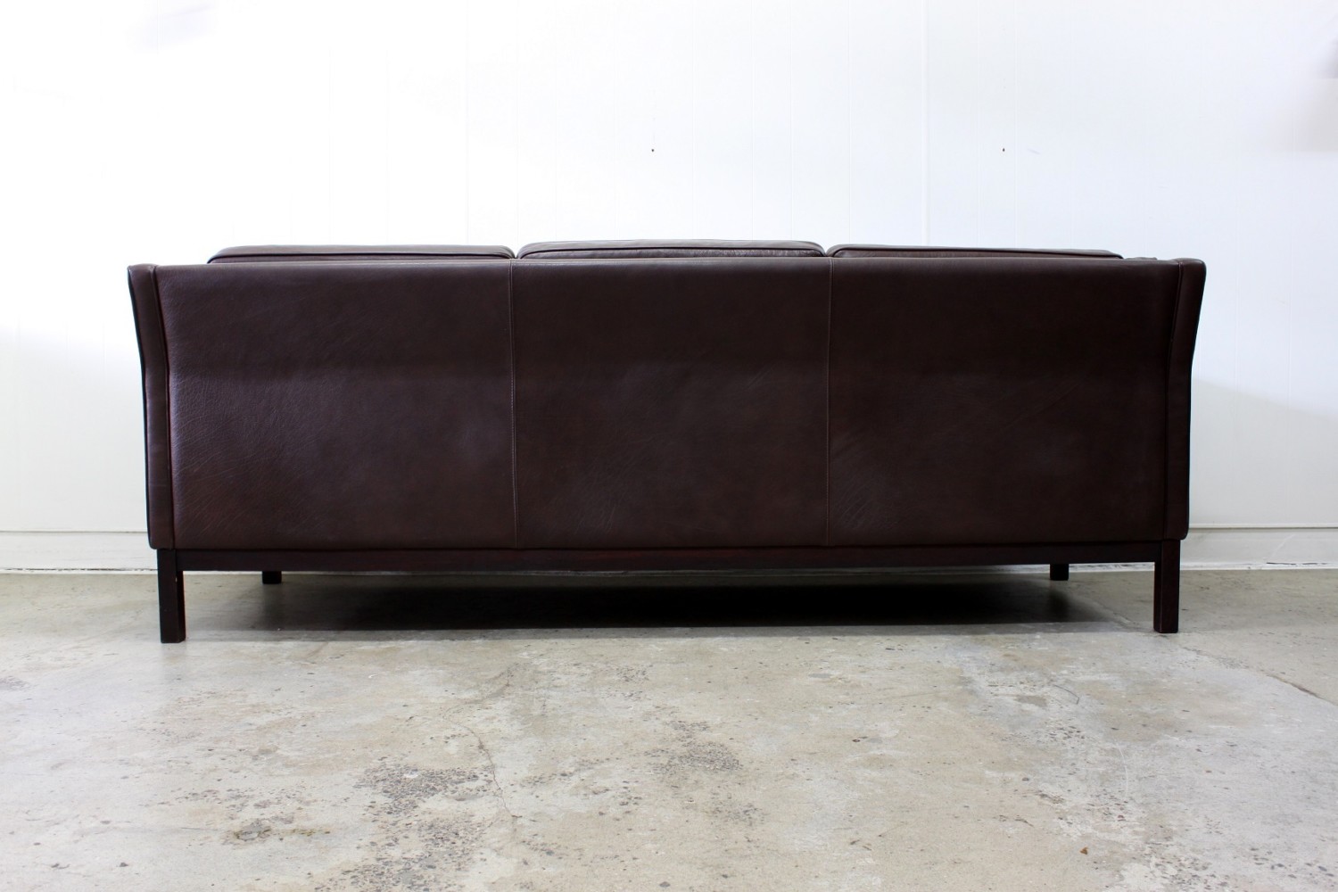 Dark Brown 3 Seater Leather Sofa