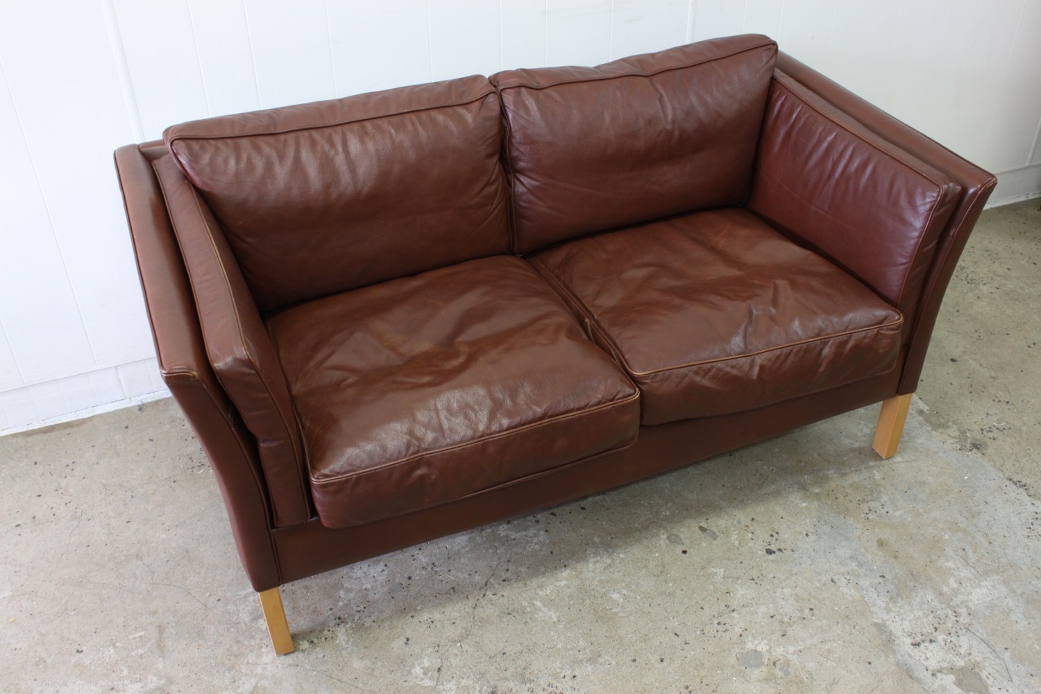 Two Seater Brown Sofa