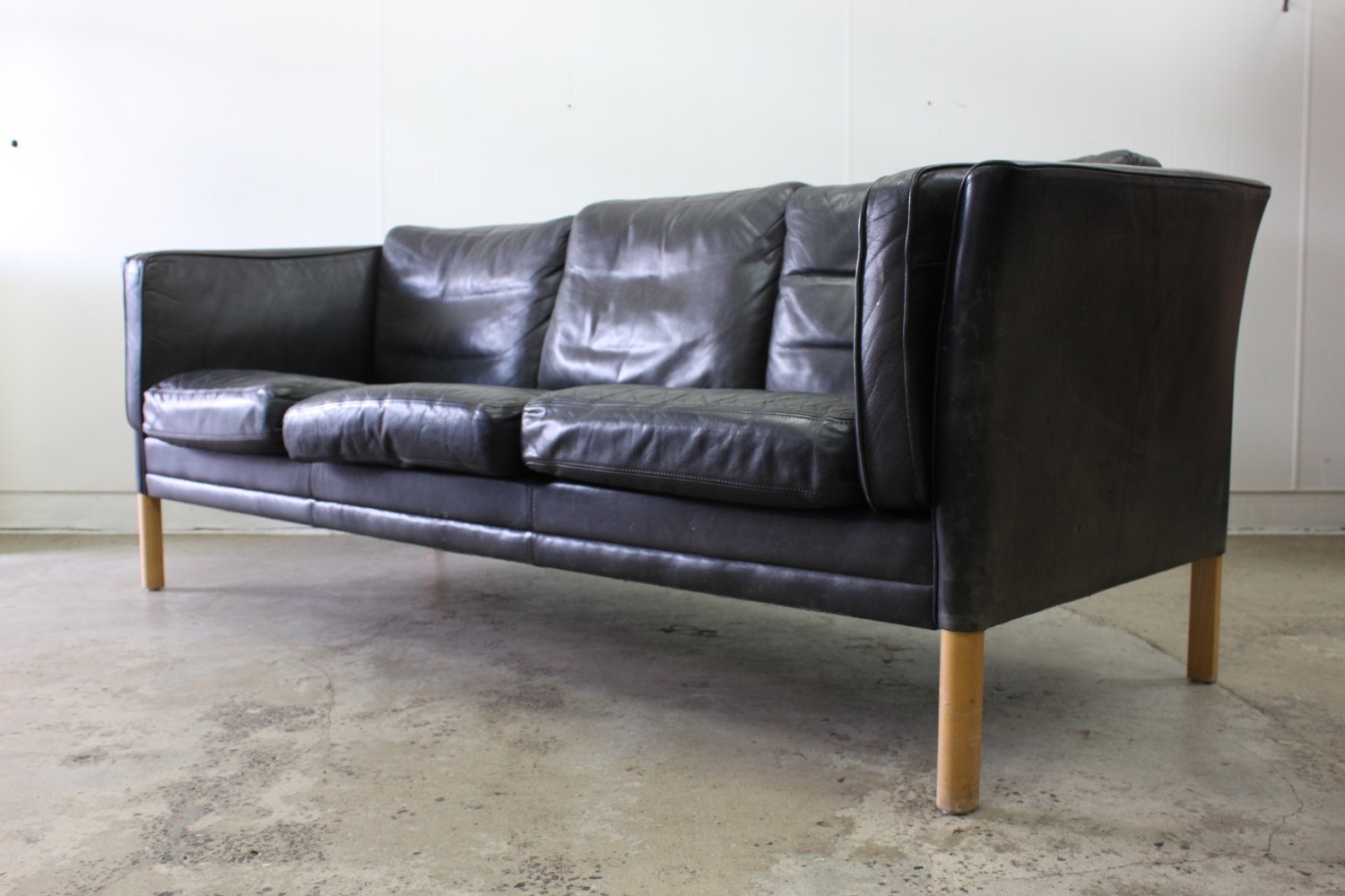 Vintage Black Sofa