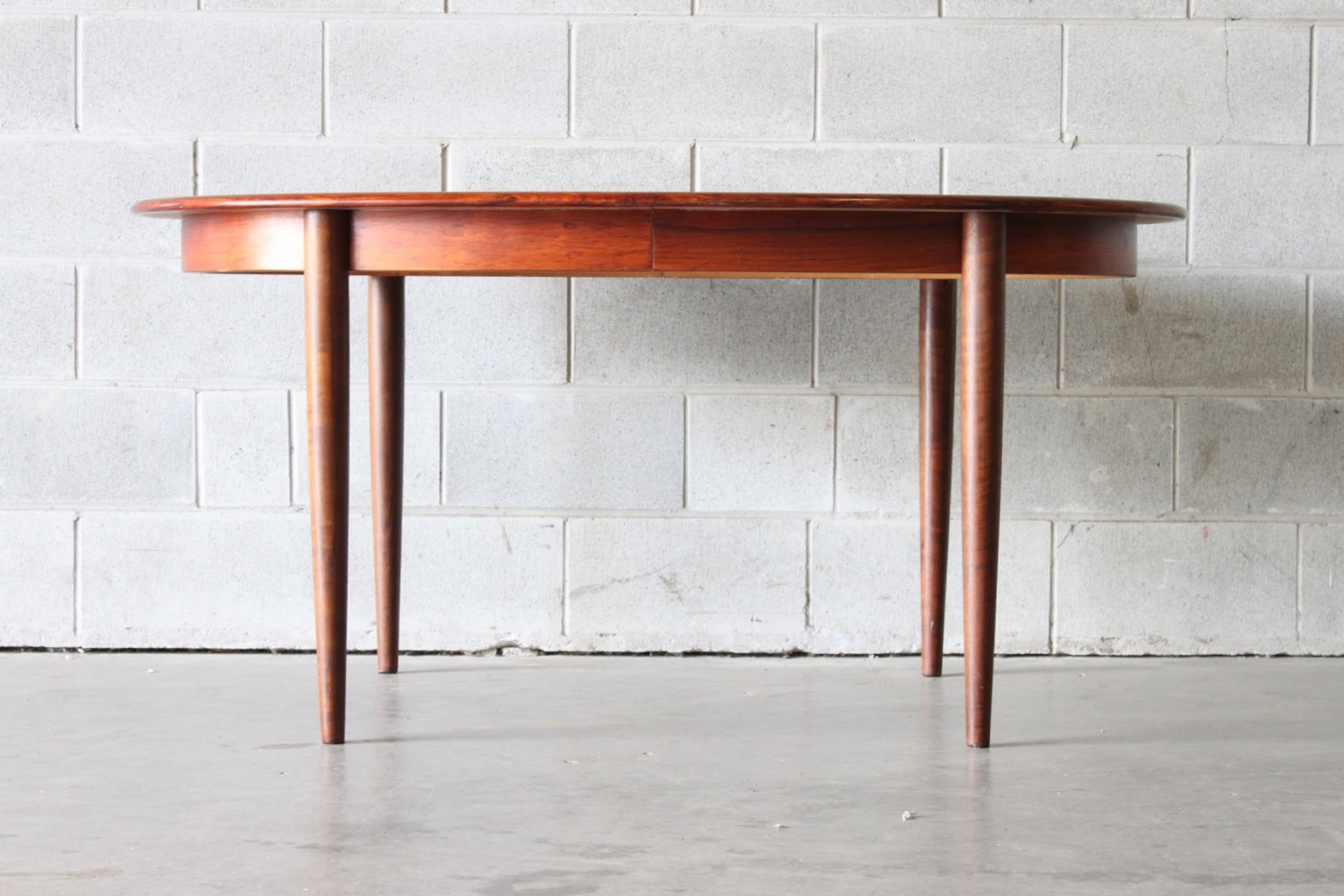 Oval Rosewood Dining Table by Niels Moller