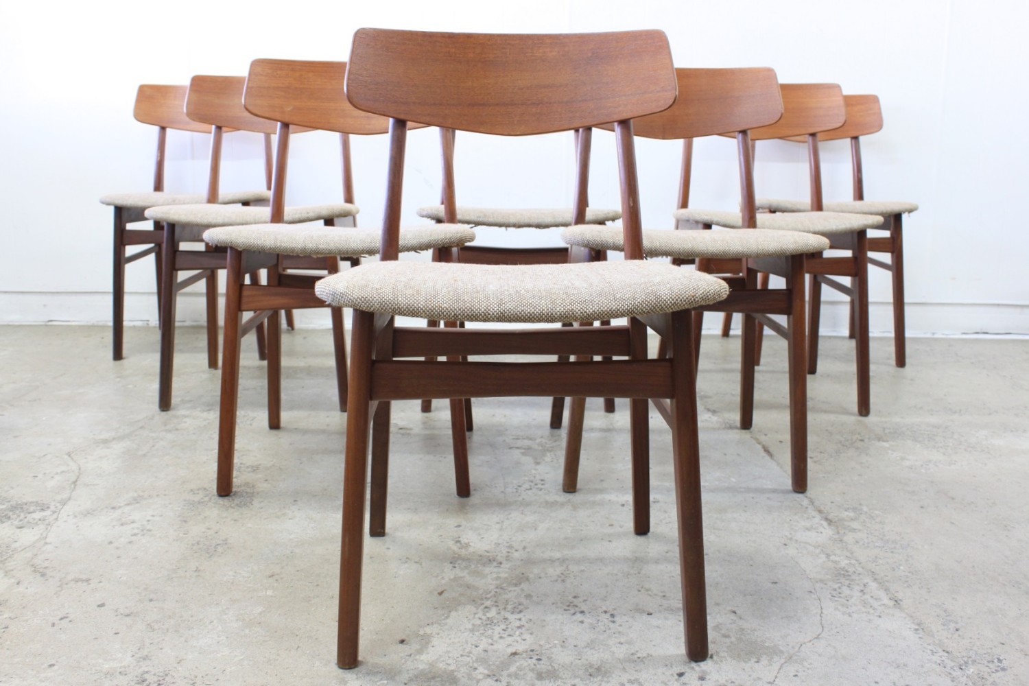 Danish Dining Chairs x10
