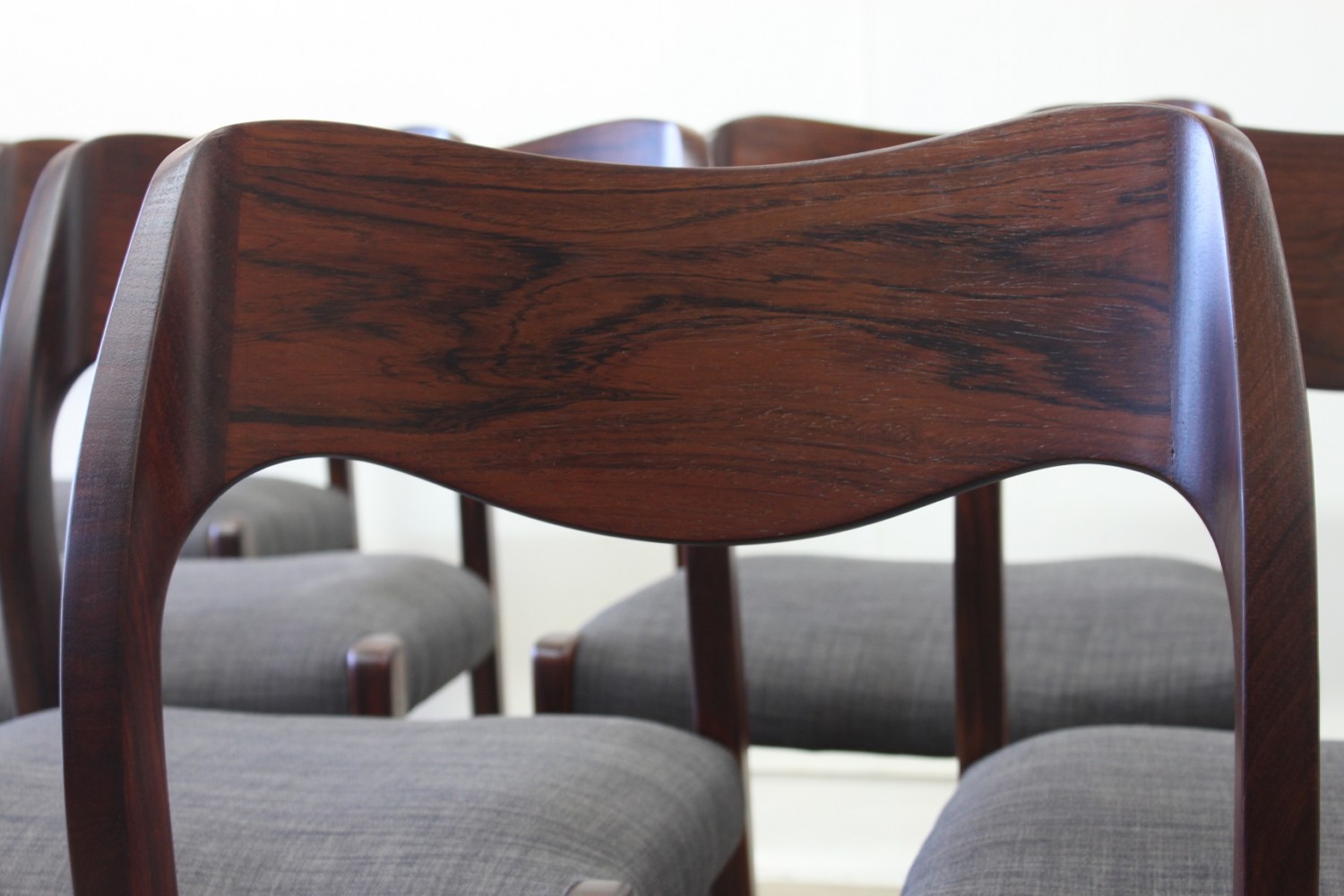 Rosewood Dining Chairs by J H Moller