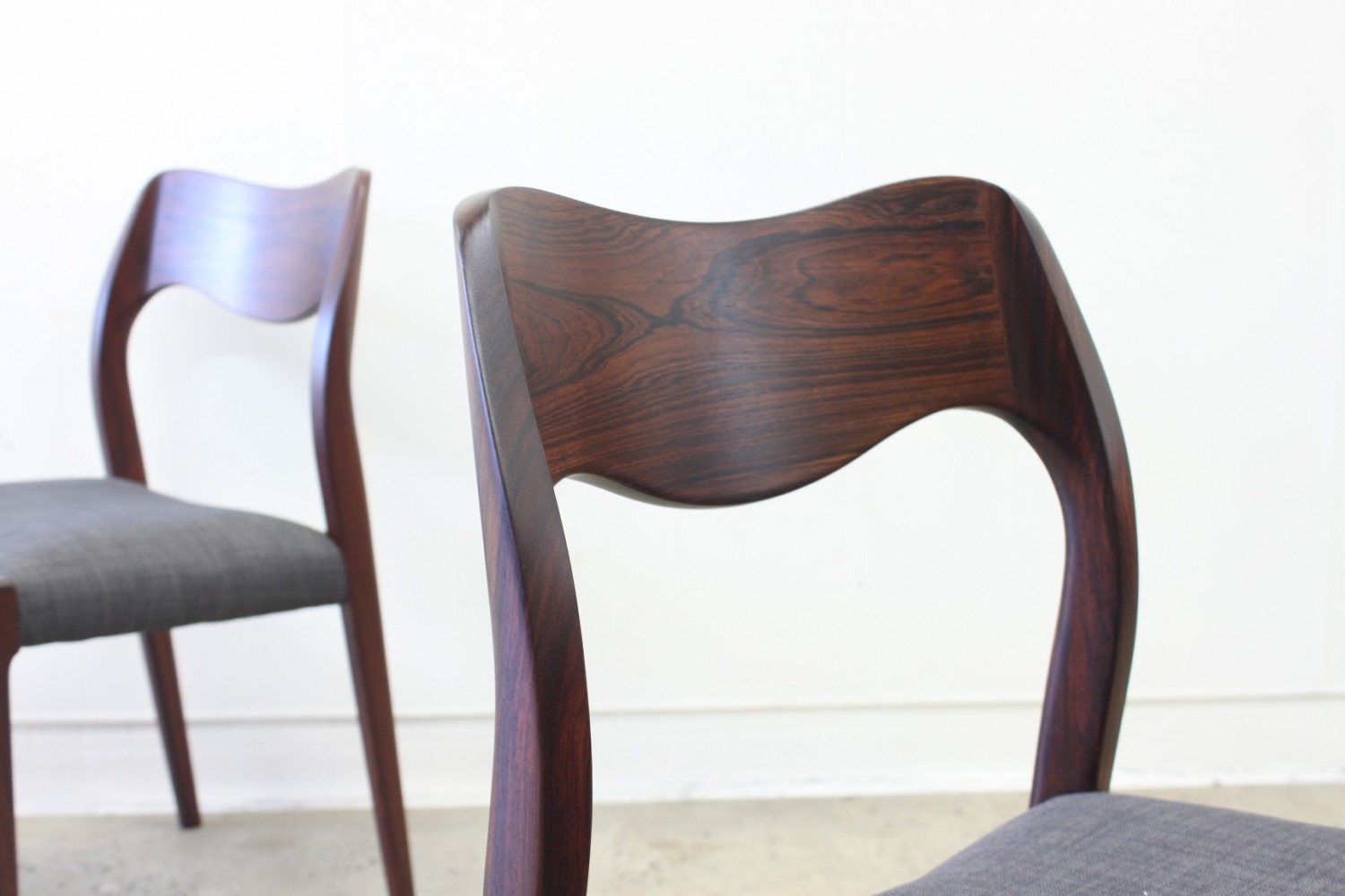 Rosewood Dining Chairs by J H Moller