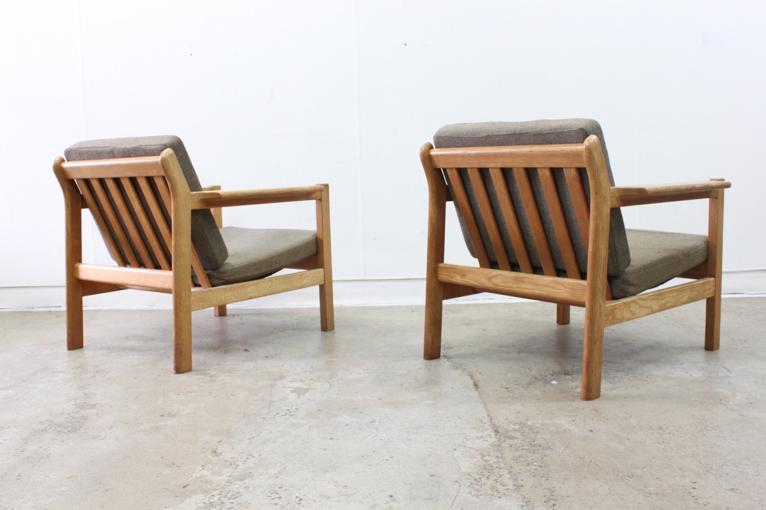 Oak armchairs by Borge Mogensen
