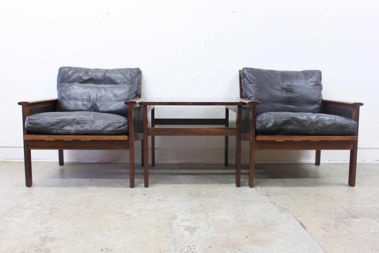 Leather Armchairs by Illum Wikkelso