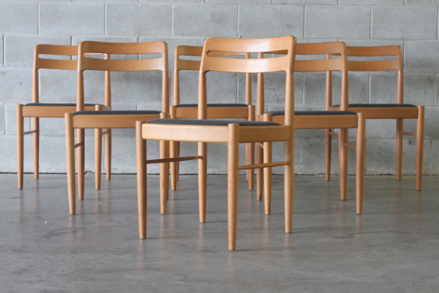 Oak Dining Chairs By Bramin