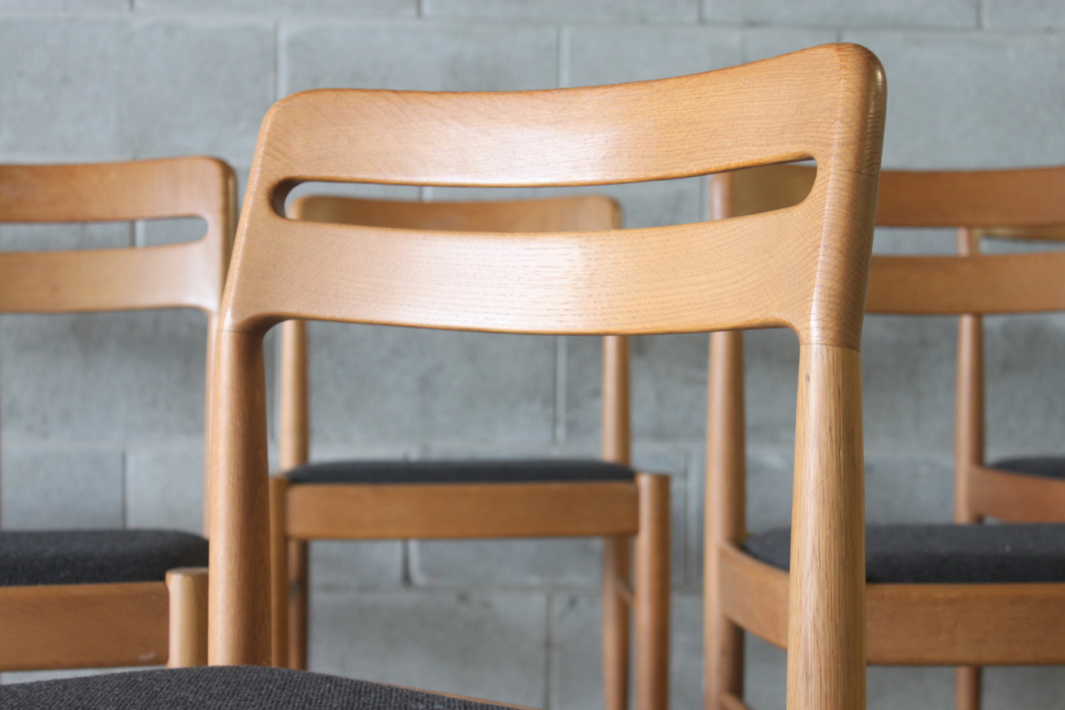 Oak Dining Chairs By Bramin