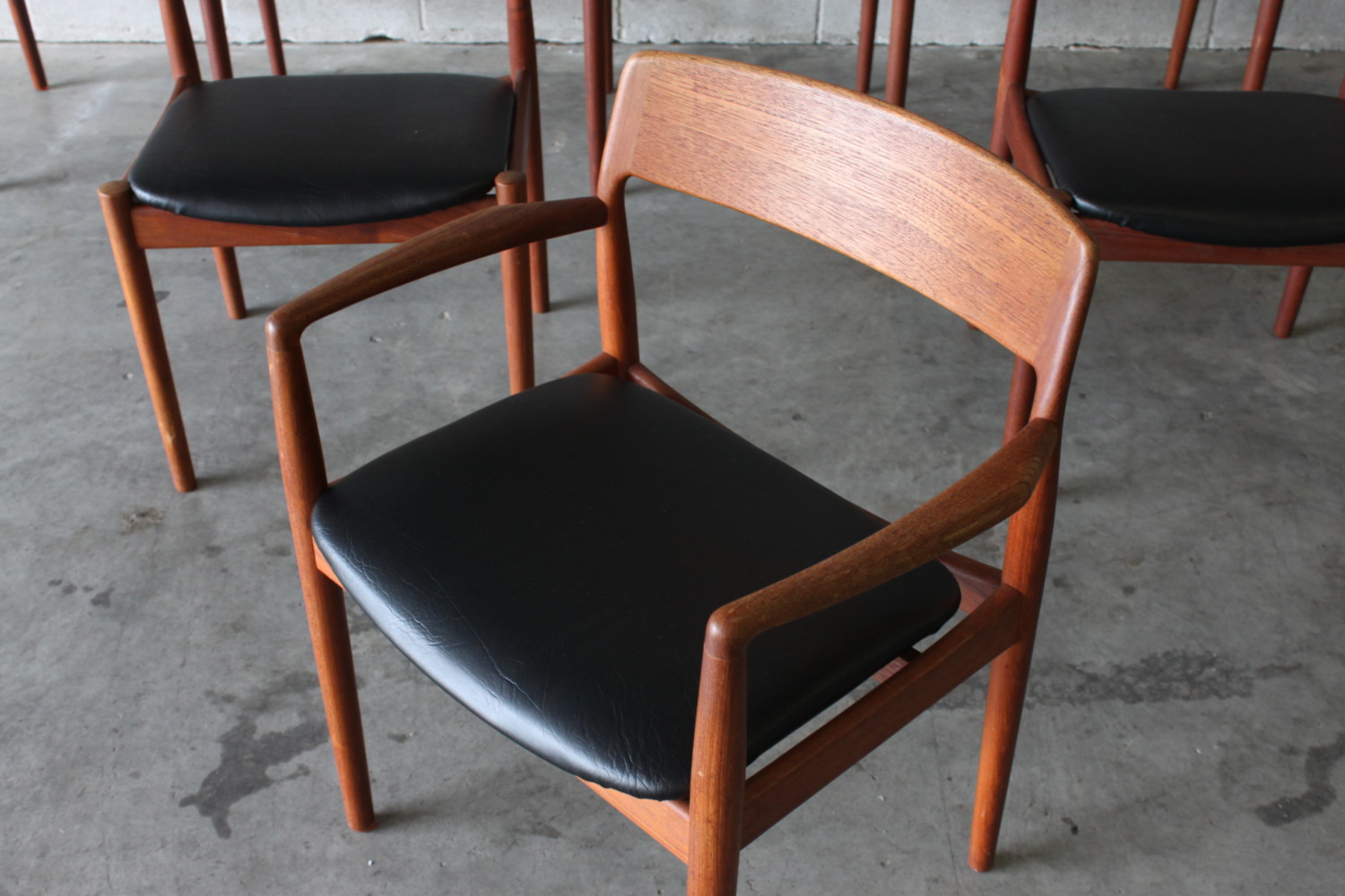 Danish Dining Chairs with carvers