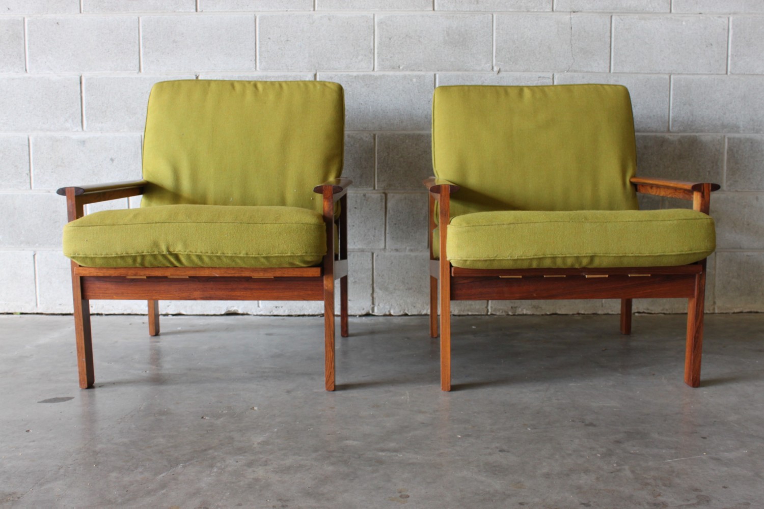 Rosewood Armchairs by Illum Wikkelso