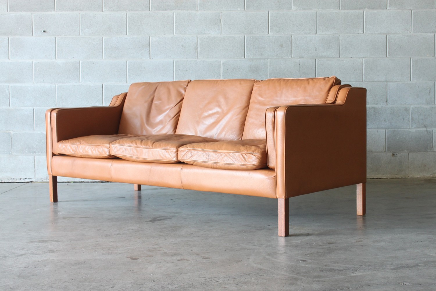 Tan Leather Sofa