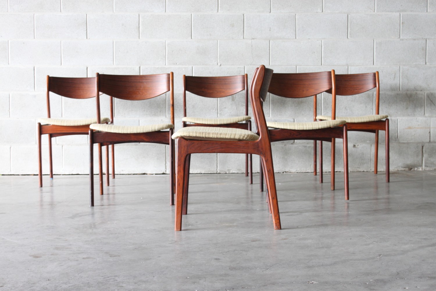 Rosewood Dining Chairs By P.E Jorgensen Sold