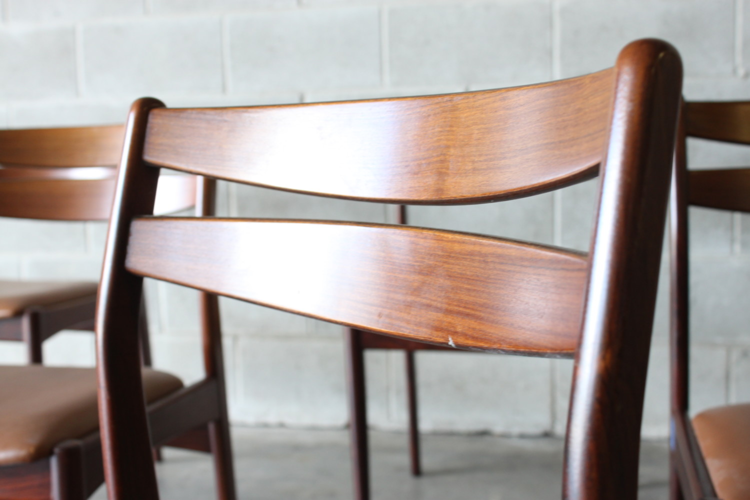 Rosewood & Leather Dining Chairs