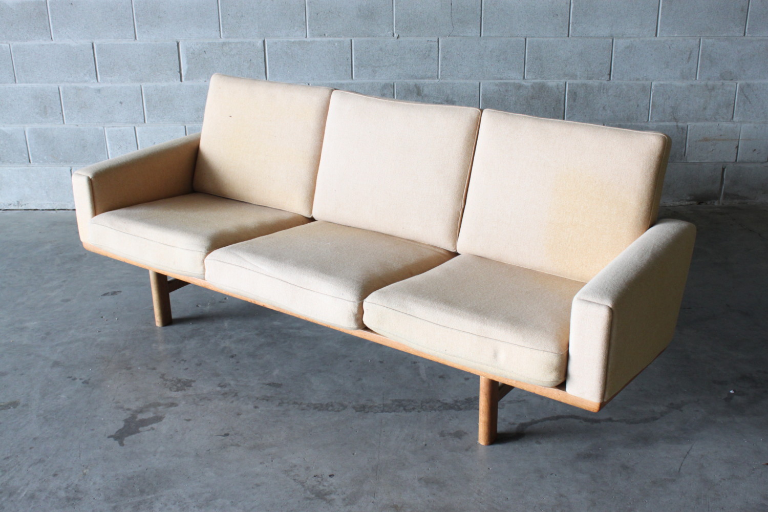 Wool Sofa by Hans Wegner