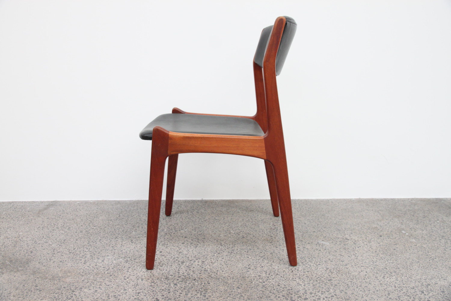 Danish Dining Chairs in Leather