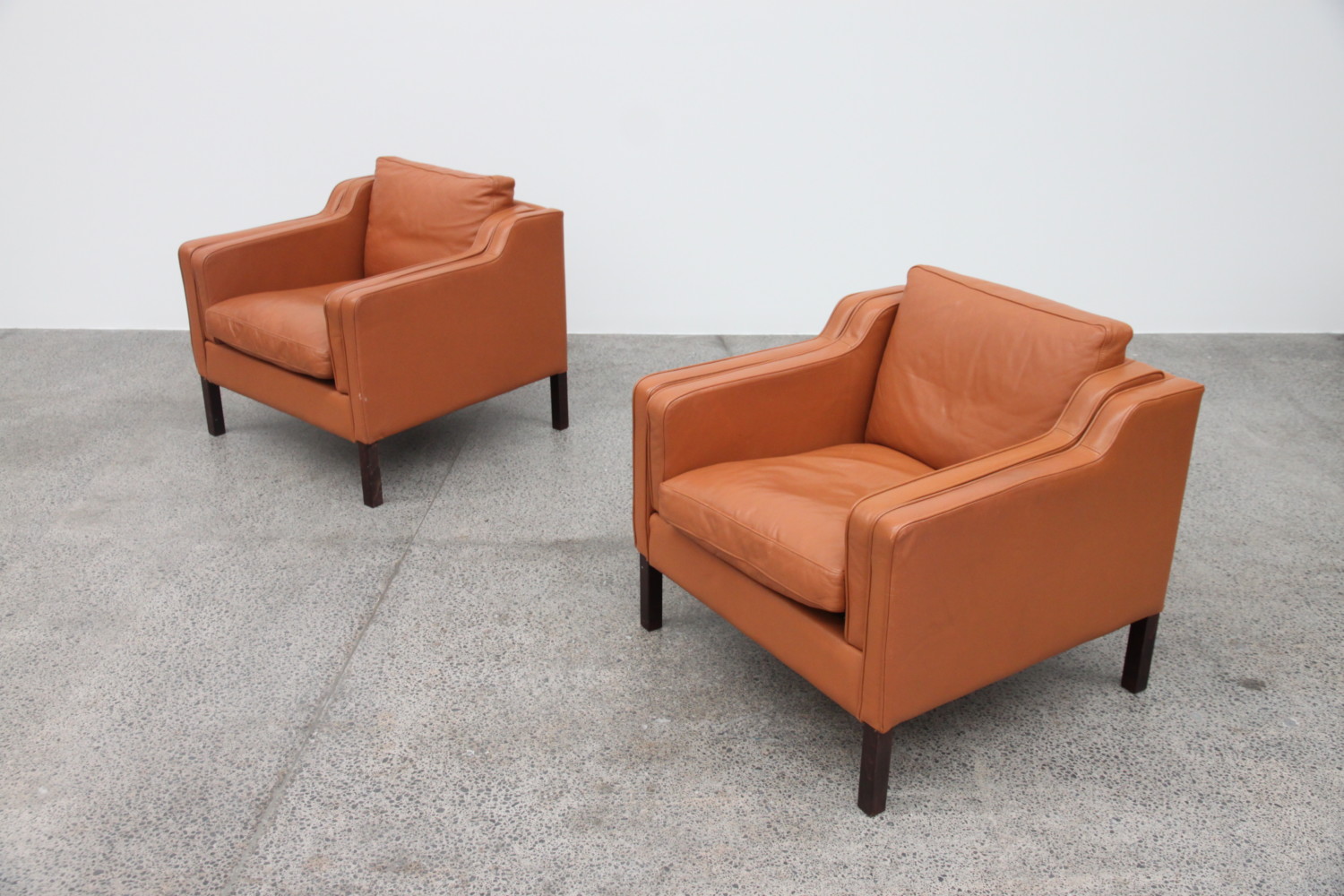 Tan Leather Armchairs