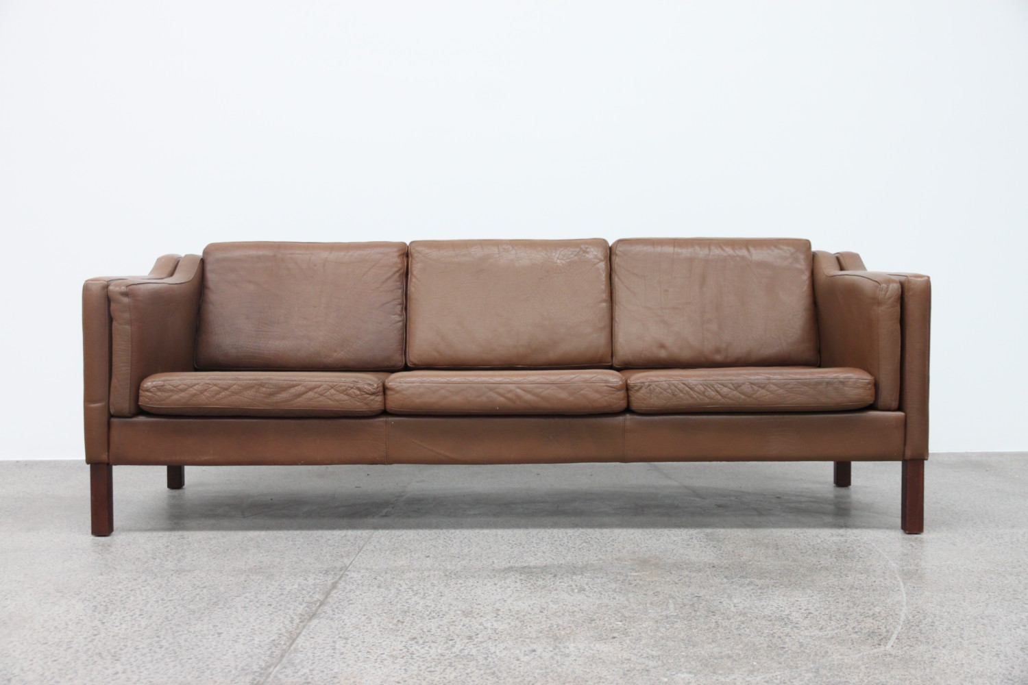 Danish Leather Sofa The Vintage Shop