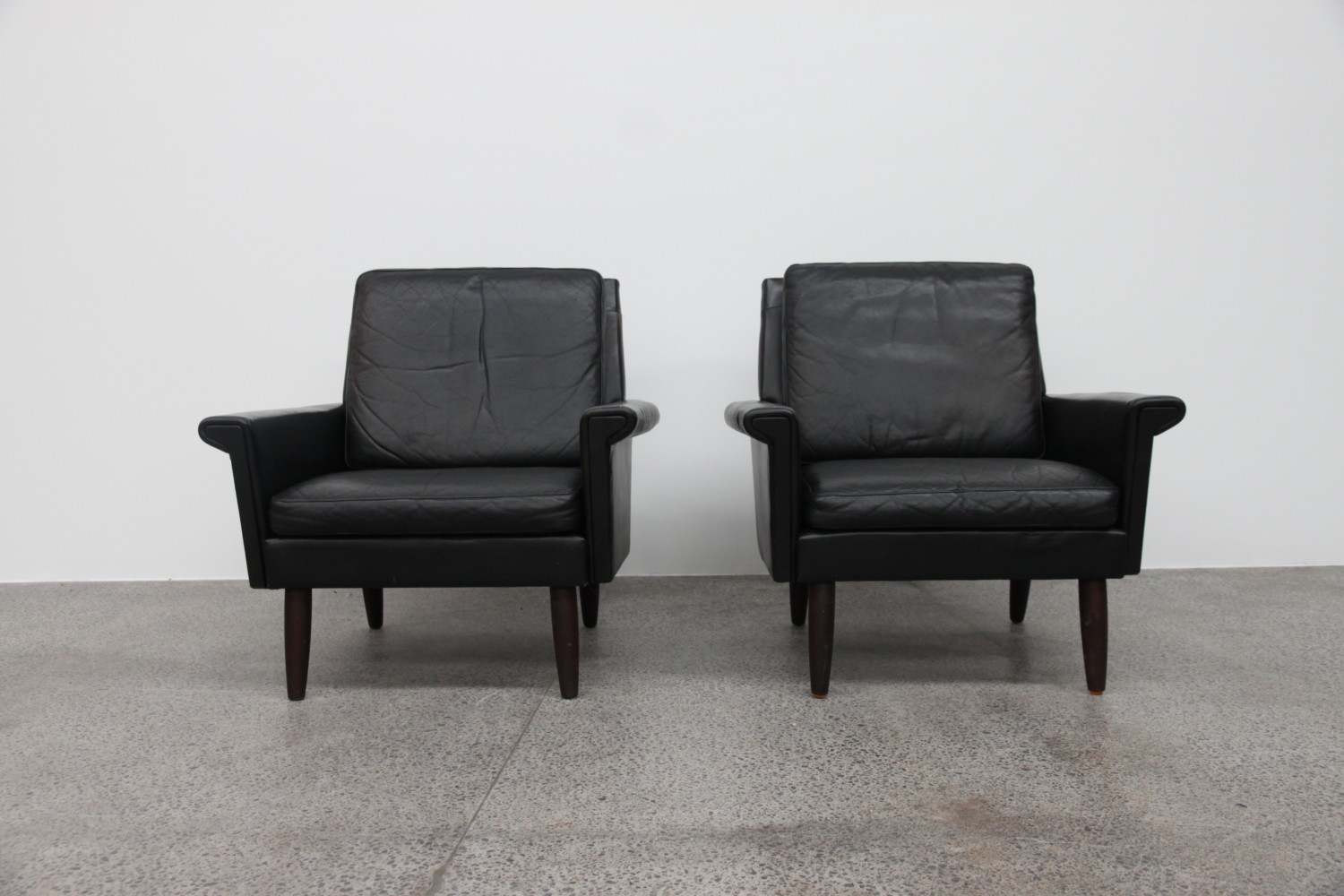 Danish Leather Armchairs