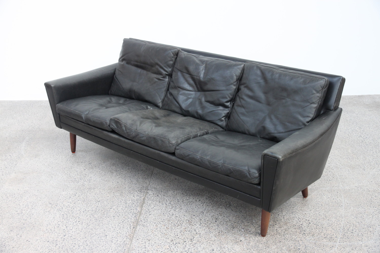 Leather Three Seater Sofa