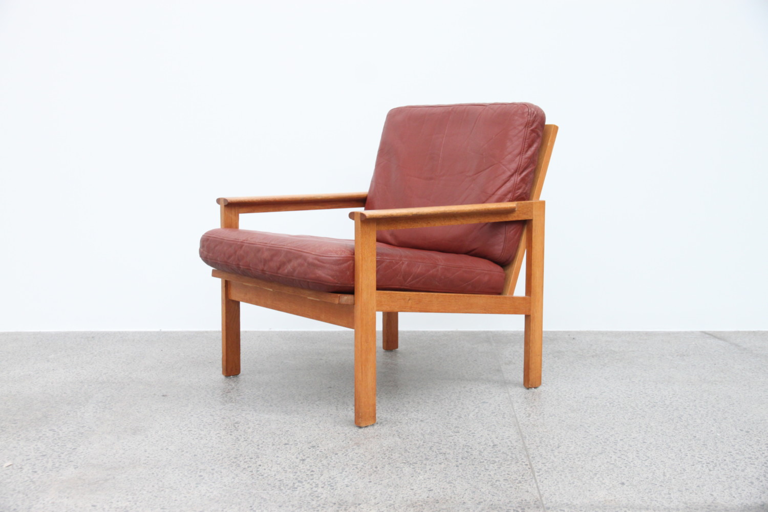 Leather Armchair by Illum Wikkelso