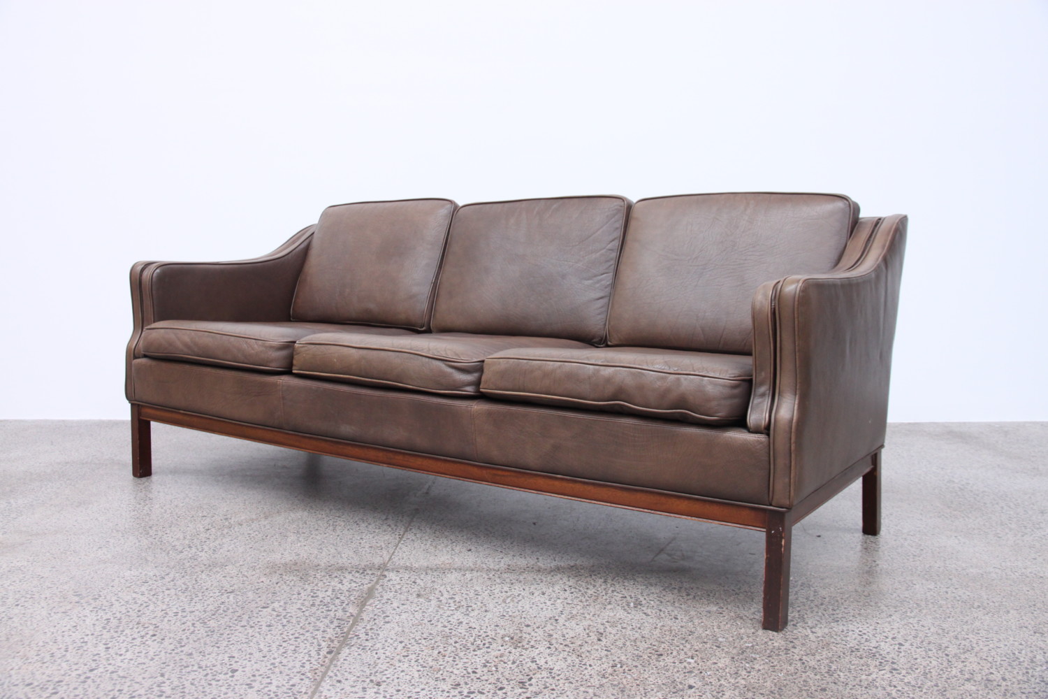 Leather Three Seater Sofa