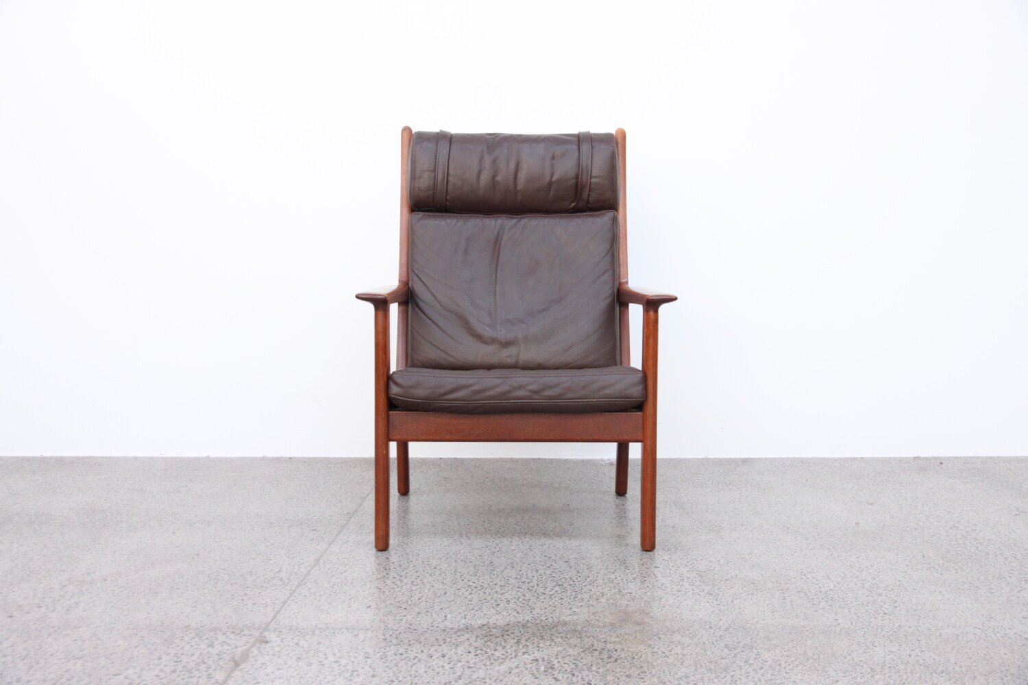 High Back Arm Chair by Hans Wegner