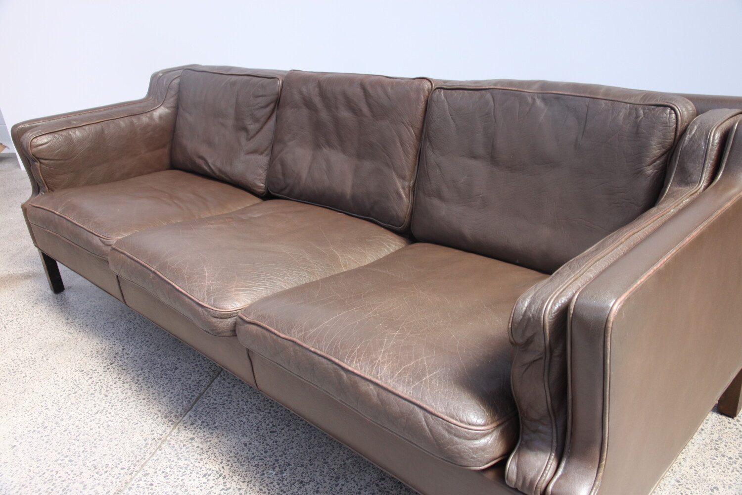 Brown Three Seater Sofa