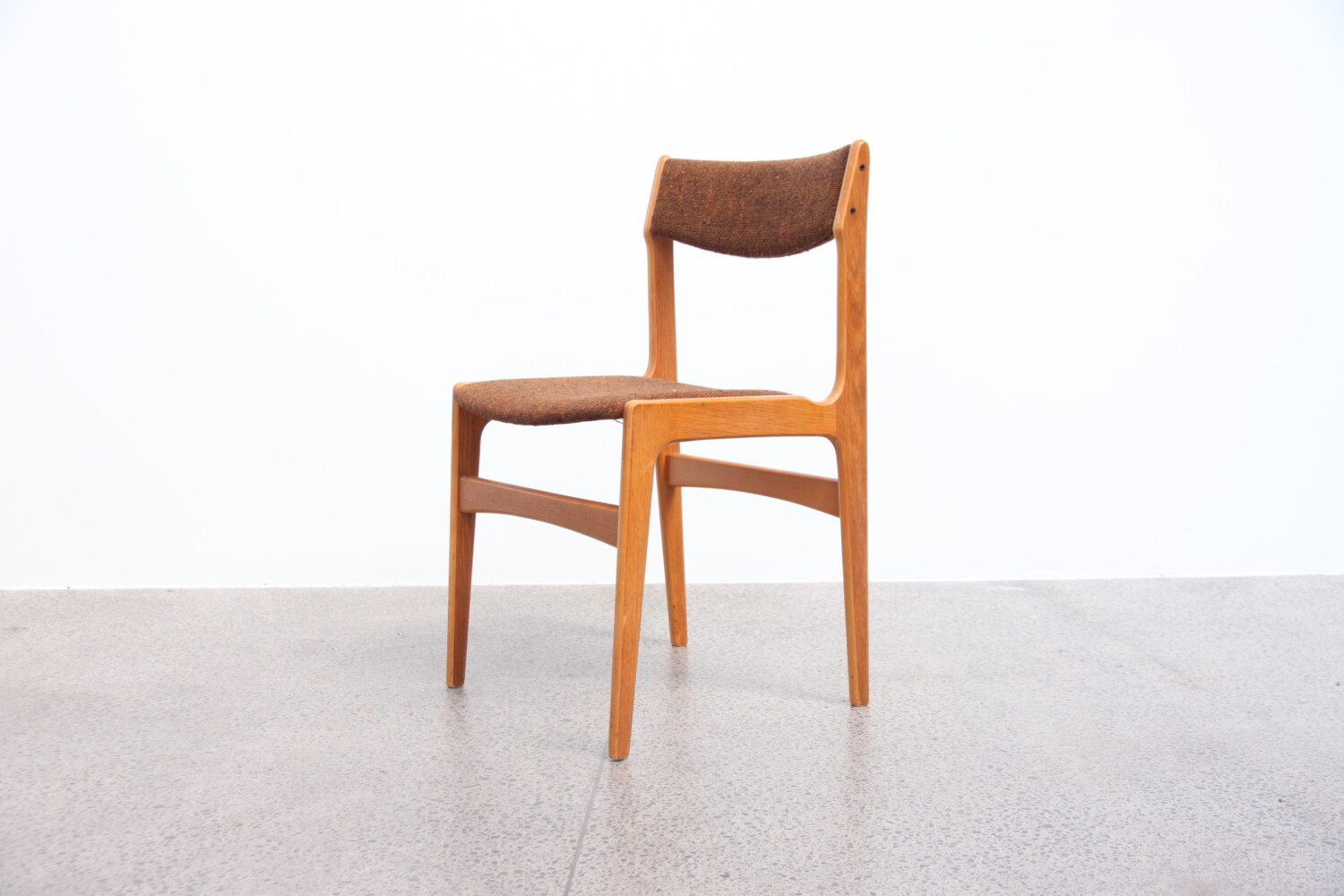 Oak + Wool Dining Chairs by Erik Buch