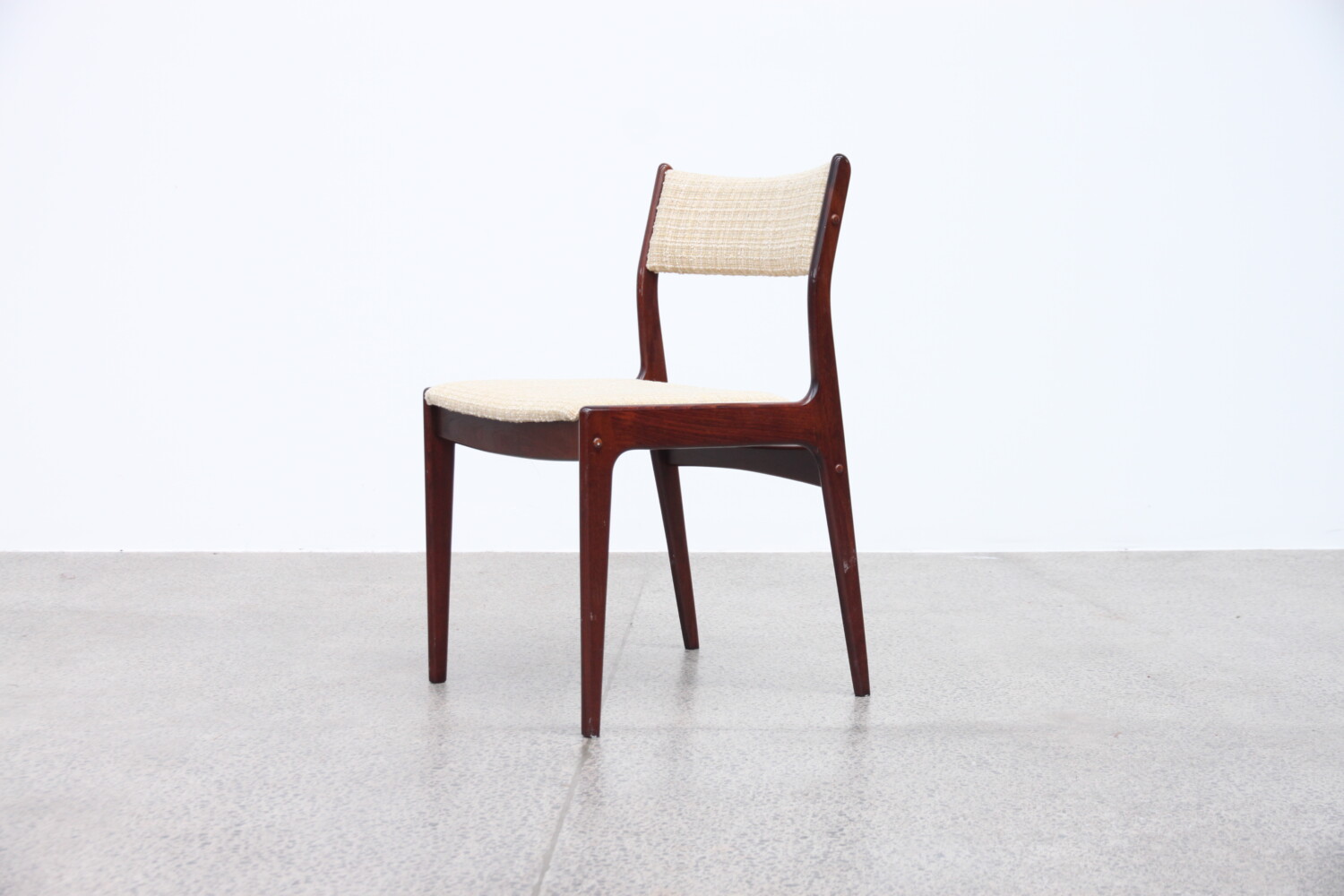 Beech + Wool Dining Chairs by Johannes Andersen