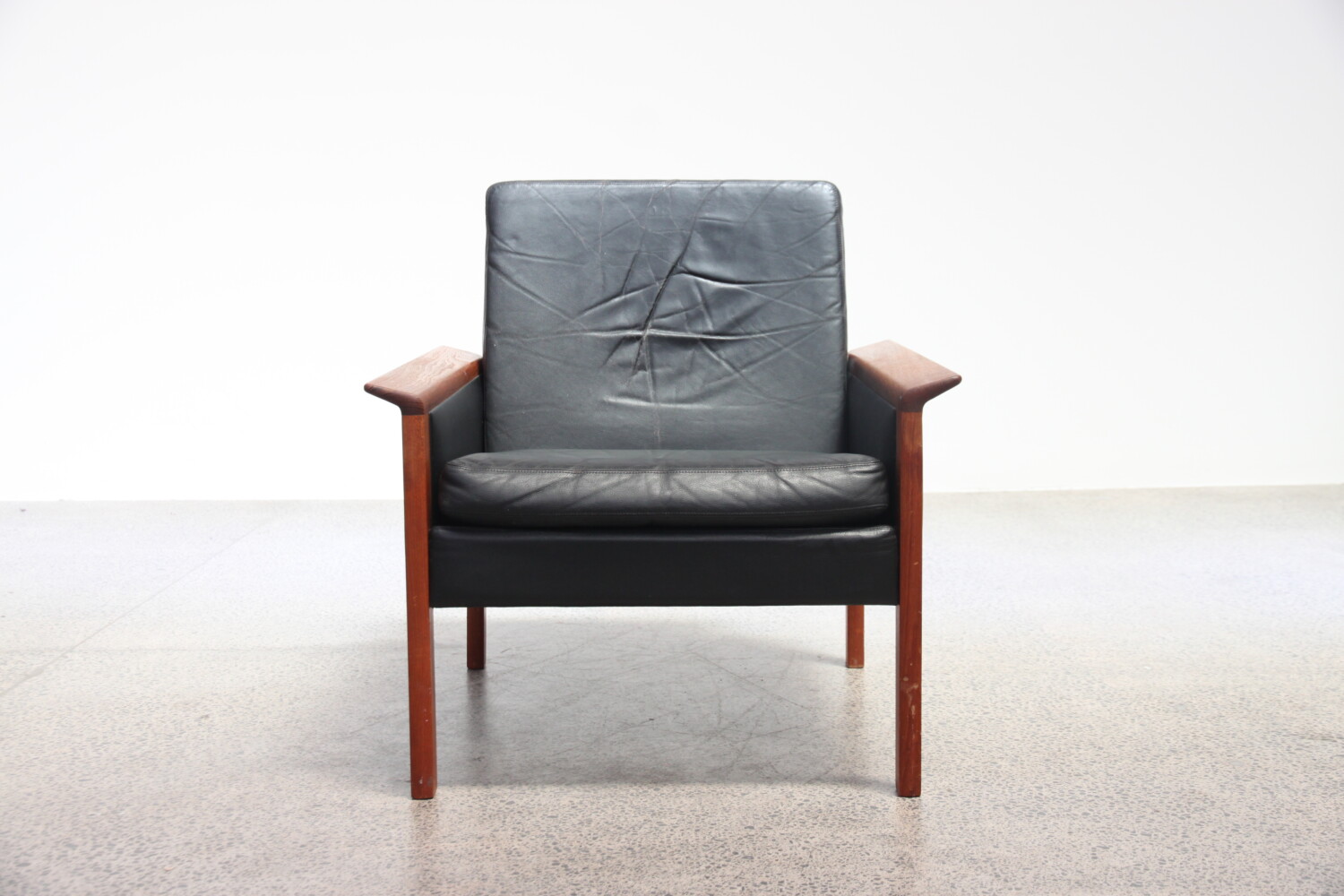 Leather Armchair by Hans Olsen