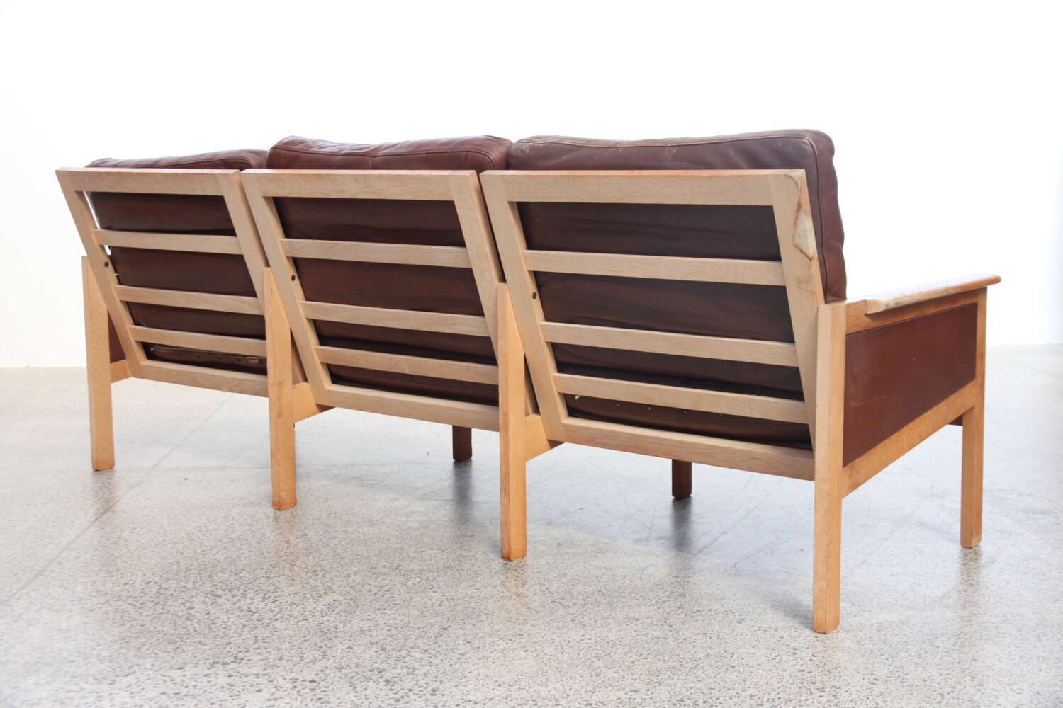 Leather Sofa by Illum Wikkelso