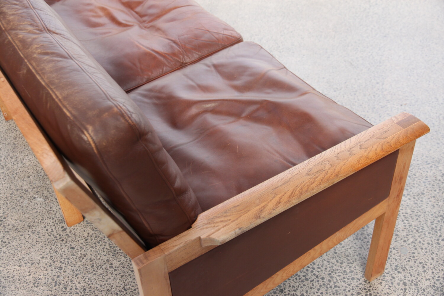 Leather Sofa by Illum Wikkelso