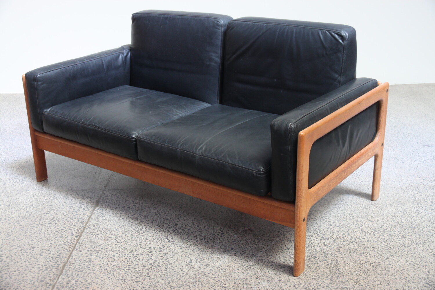 Leather & Oak Sofa