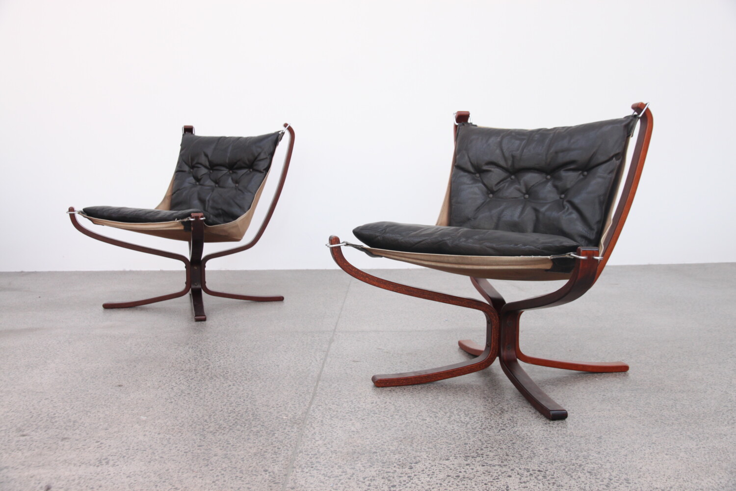Pair of Black Falcon Chairs
