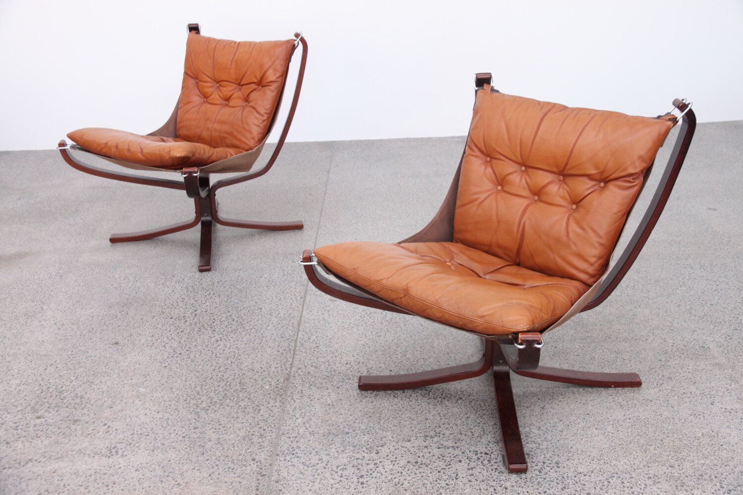 Pair of Tan Falcon Chairs