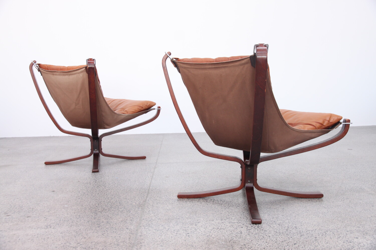 Pair of Tan Falcon Chairs