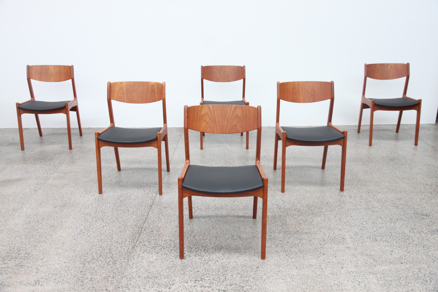 Teak Dining Chairs by Henning Kjaernulf