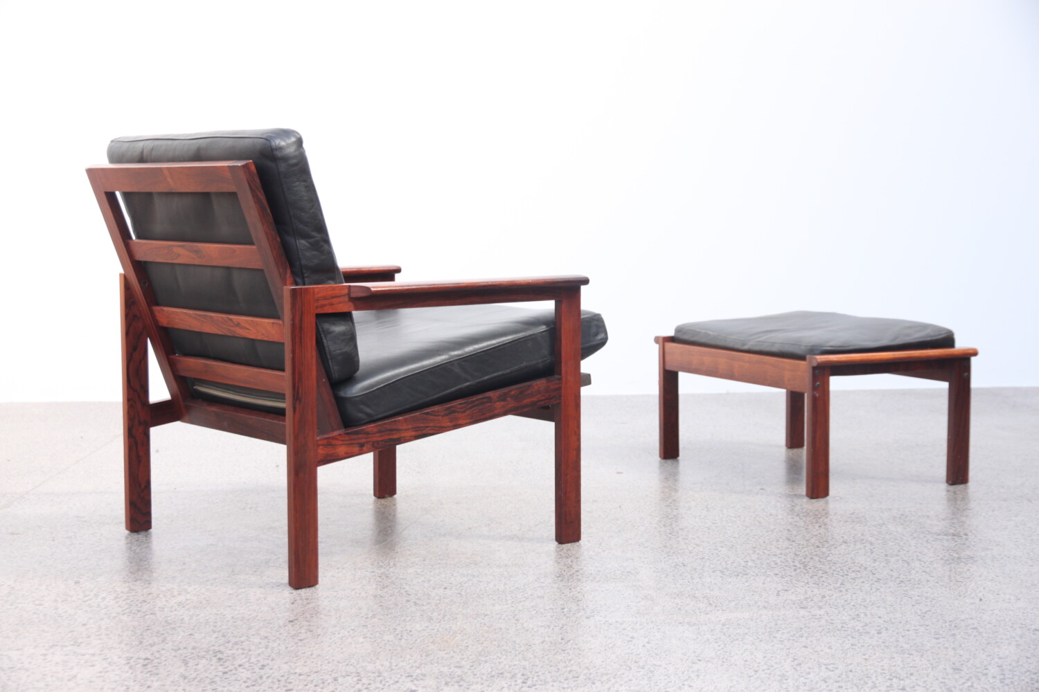 Armchair and Footstool by Illum Wikkelso