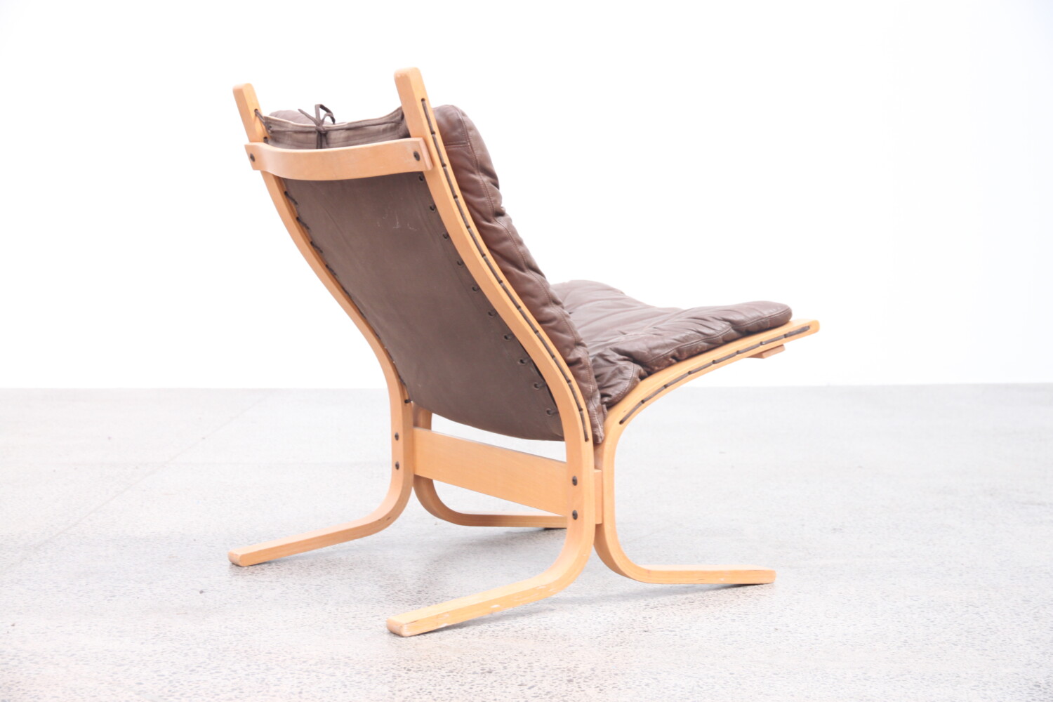 Beech & Leather Siesta Chair
