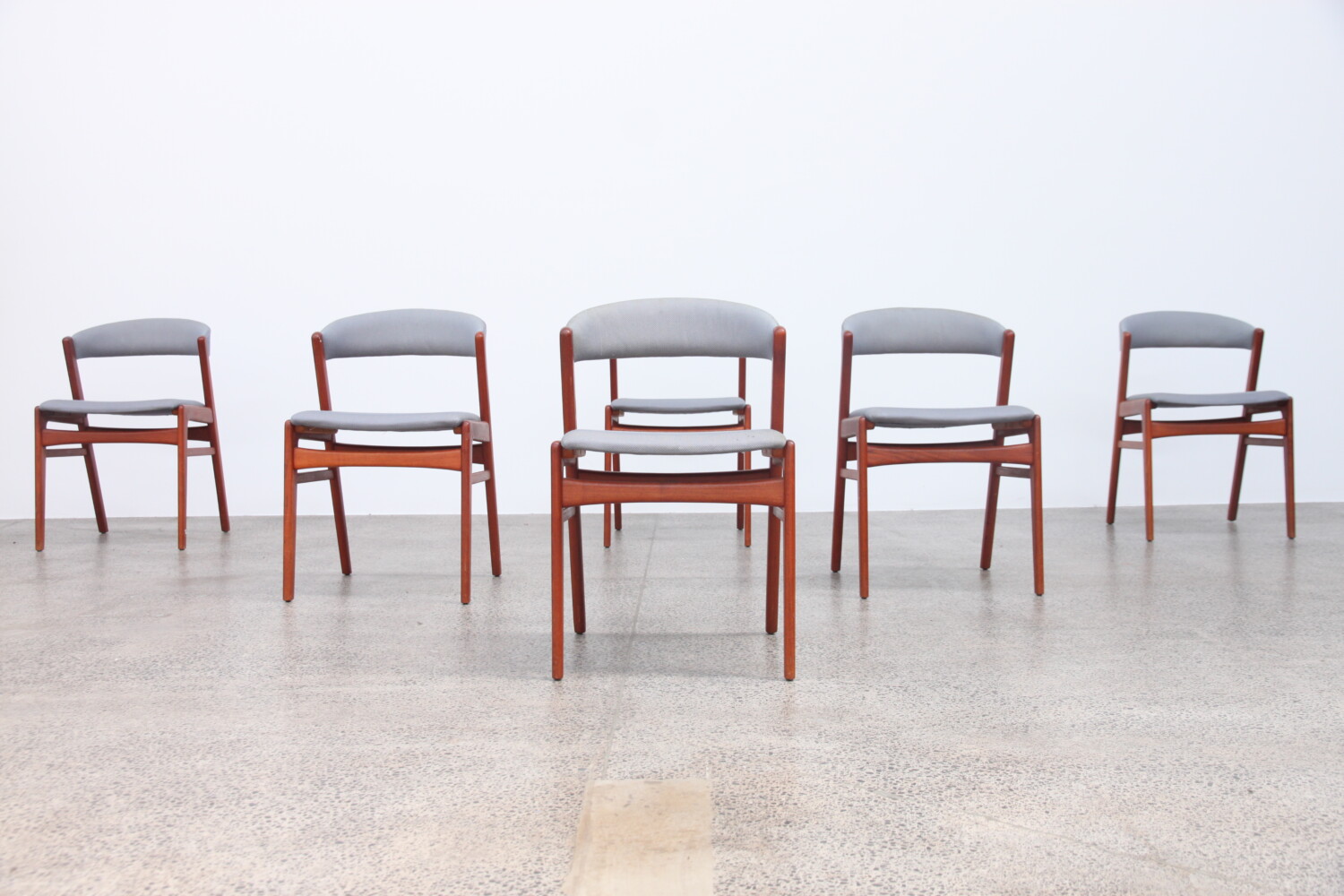 Curved Back Teak Dining Chairs