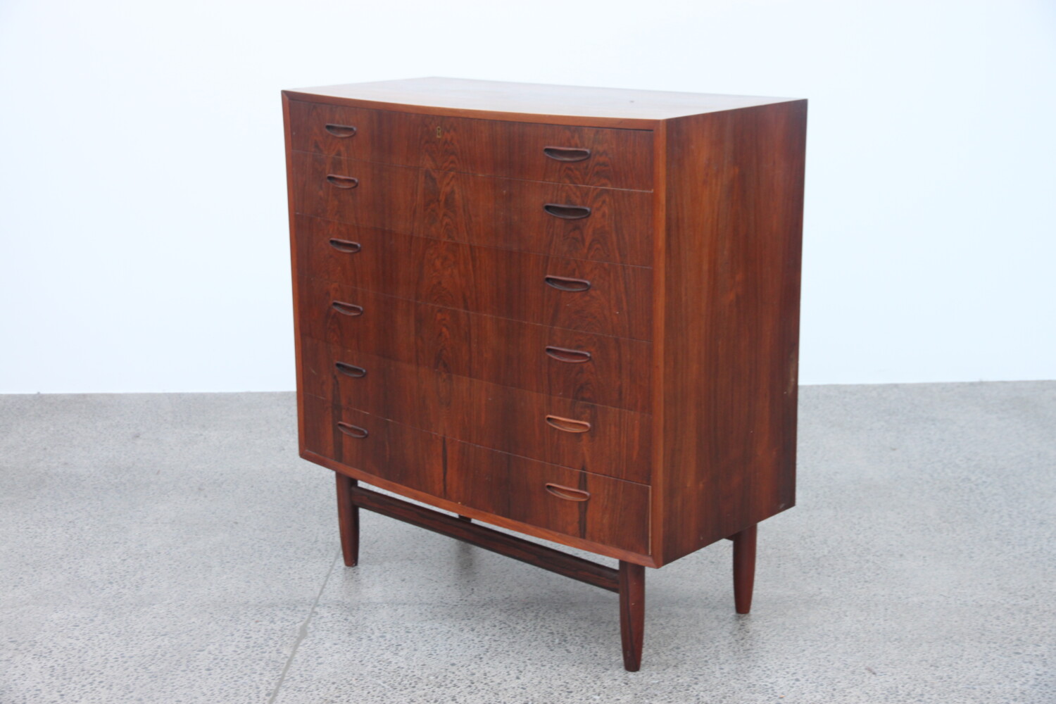 Rosewood Bow Front  Drawers