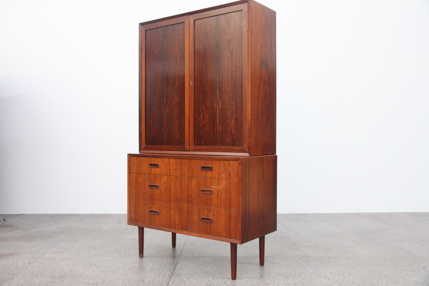 Tall Rosewood Cabinet
