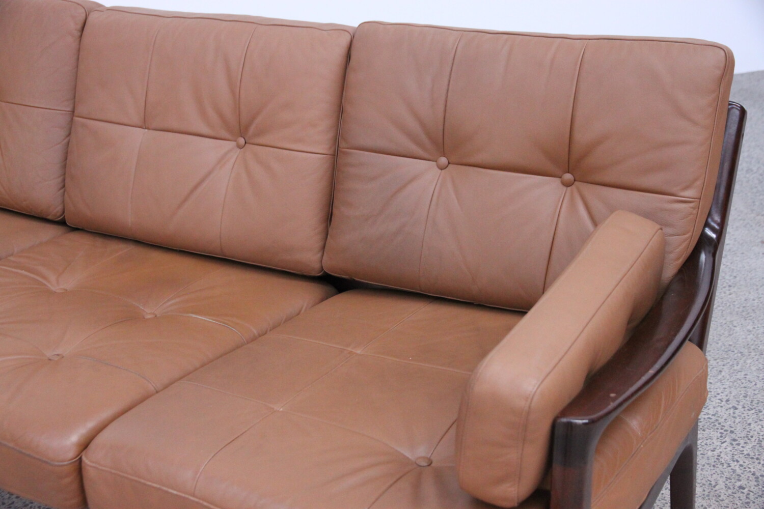 Leather Sofa by Ole Wanscher