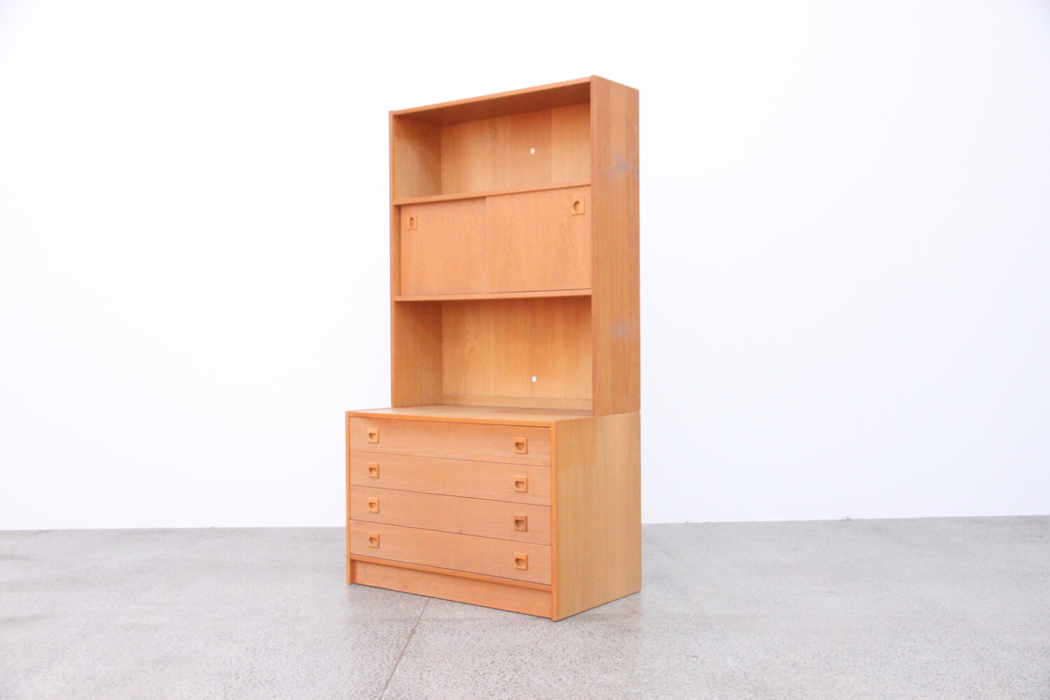 Oak Bookcase with drawers