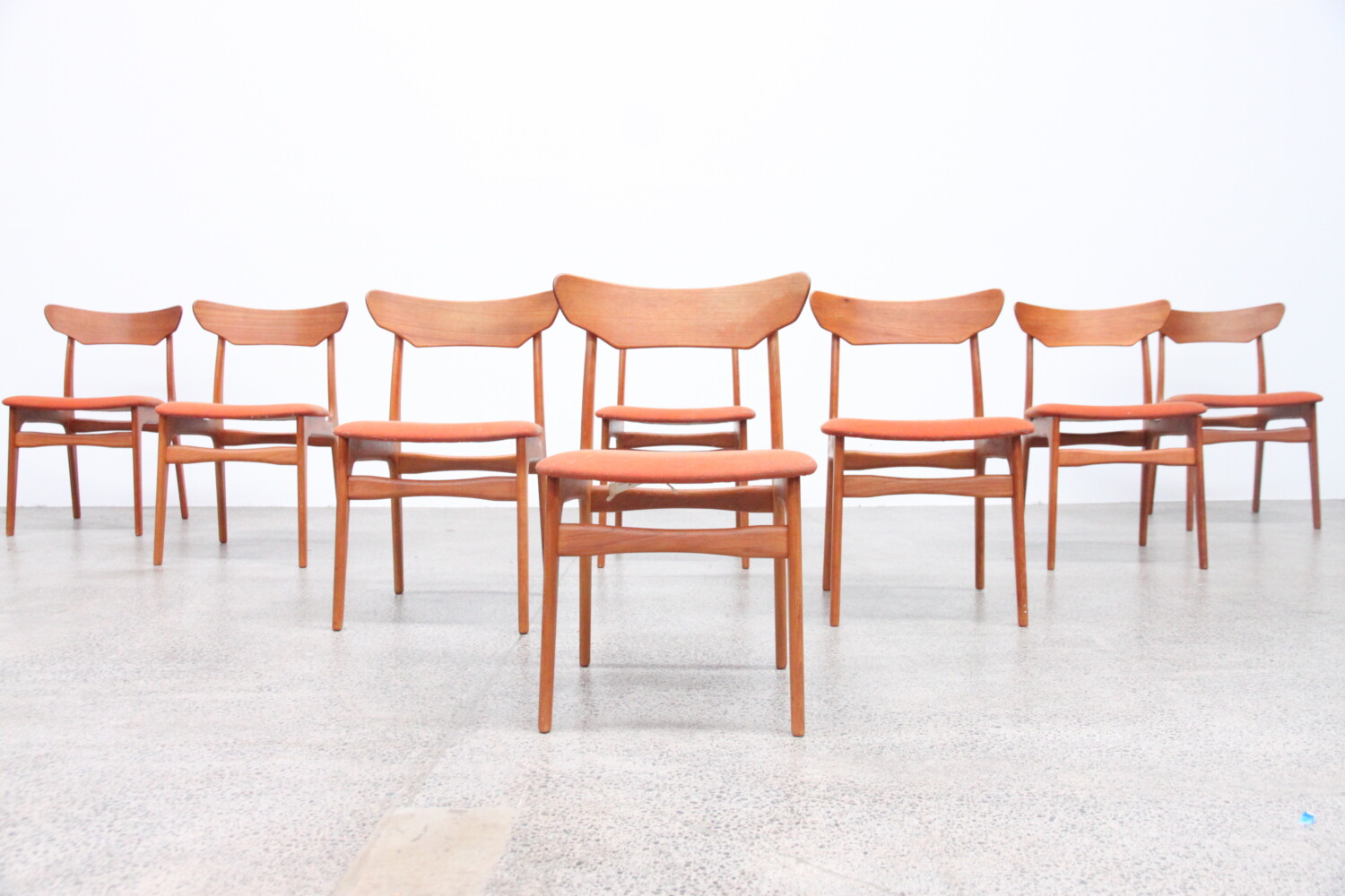 Teak Dining Chairs x8 by Schionning and Elgaard