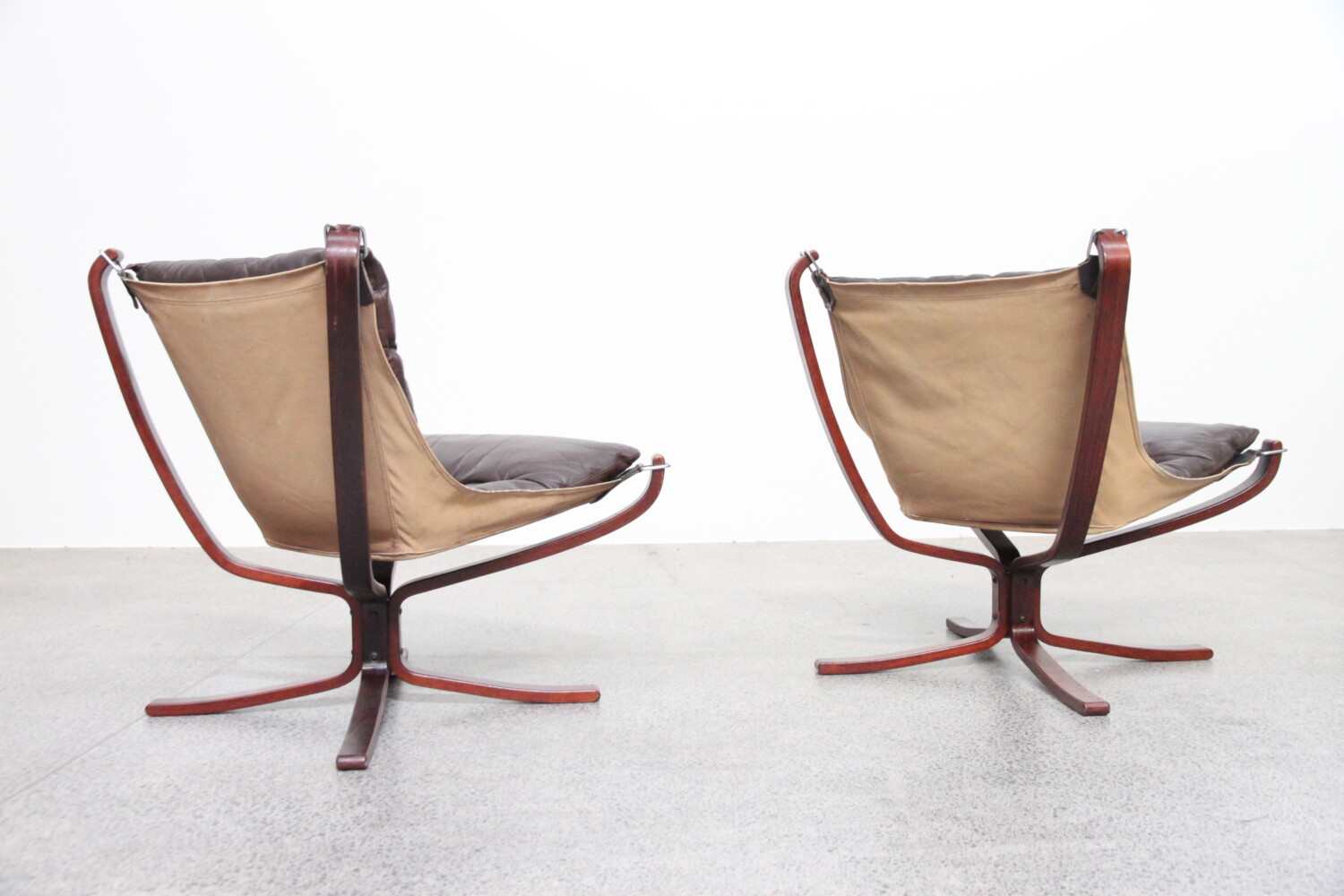 Pair of Low Back Falcon Chairs sold