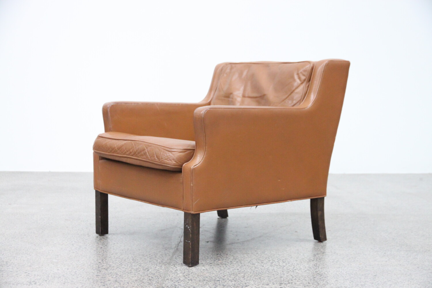 Tan Leather Armchair