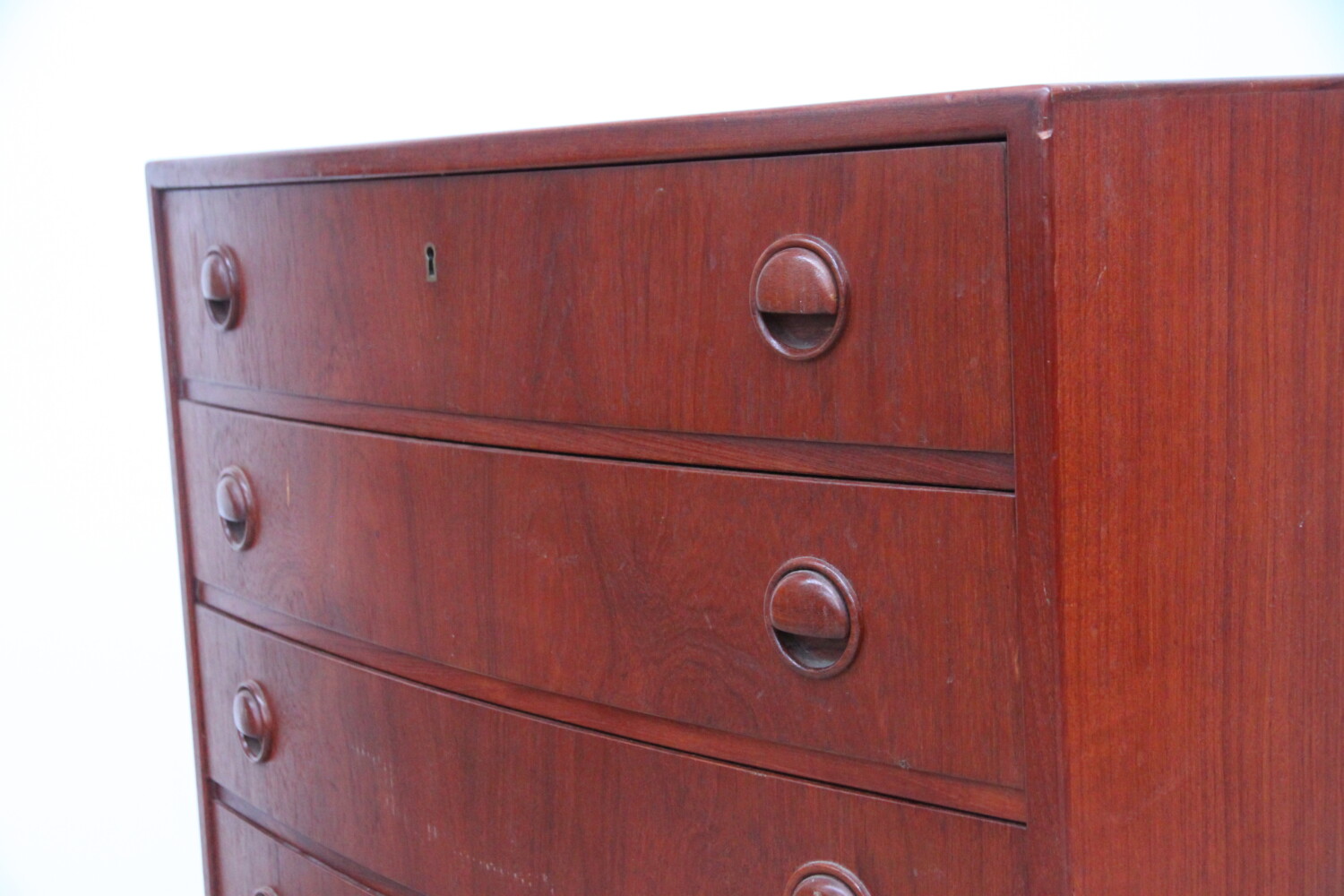 Teak Bow Front Drawers