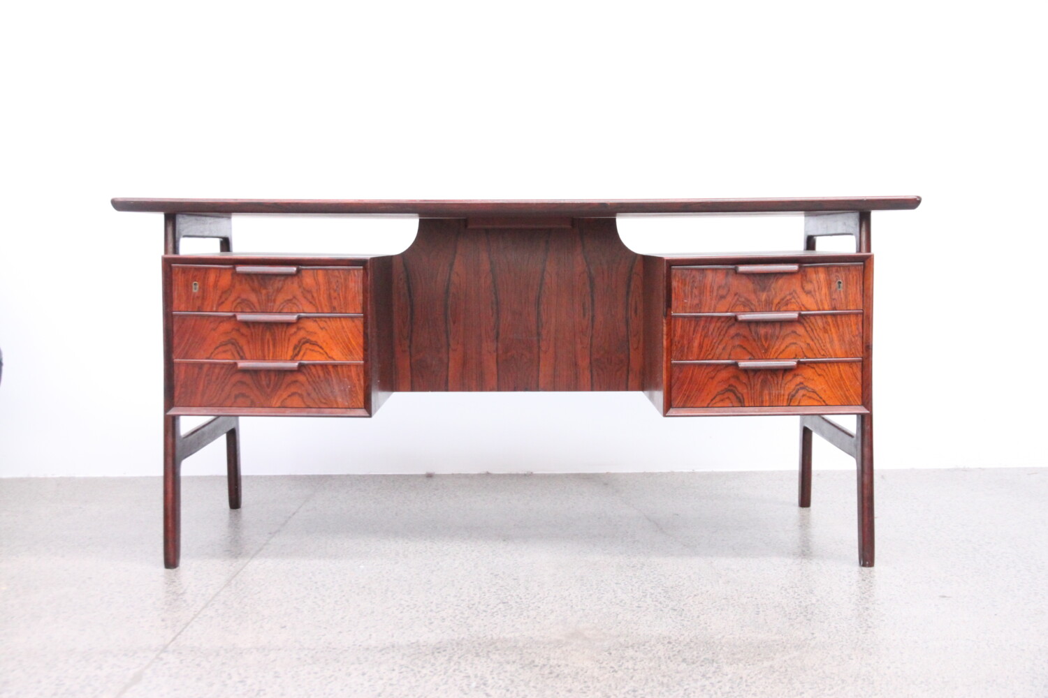 Rosewood Desk by Gunni Omann model 75 sold