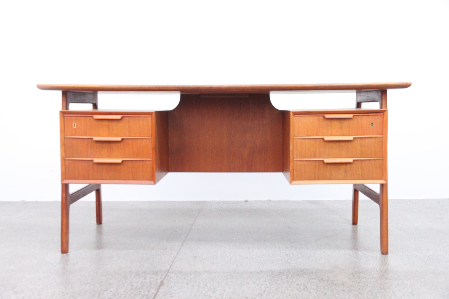 Teak Desk by Gunni Omann model 75