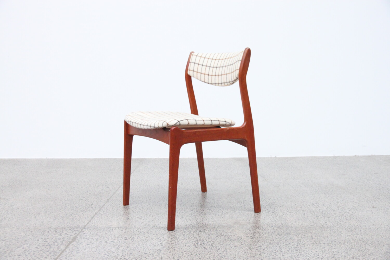 Teak & Wool Dining Chairs x4 sold